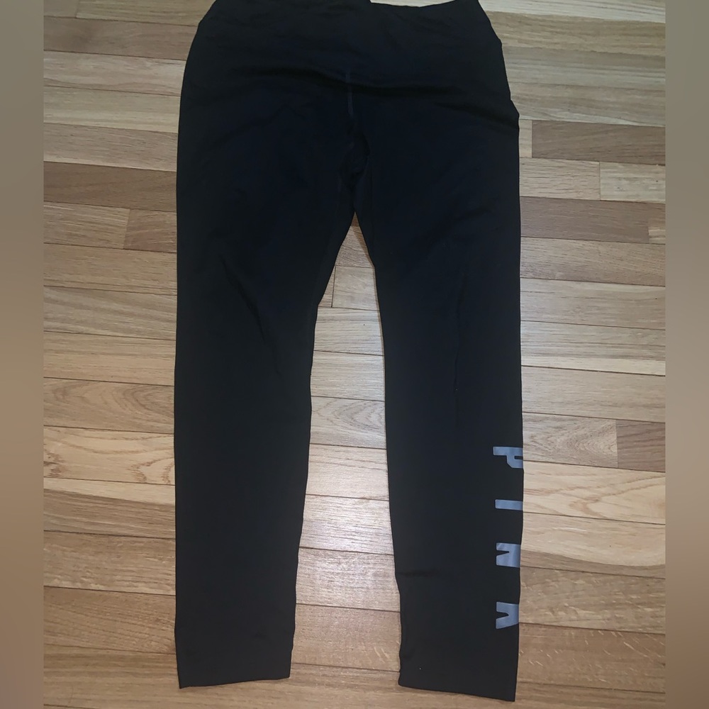 Black VS Pink Fleece Leggings